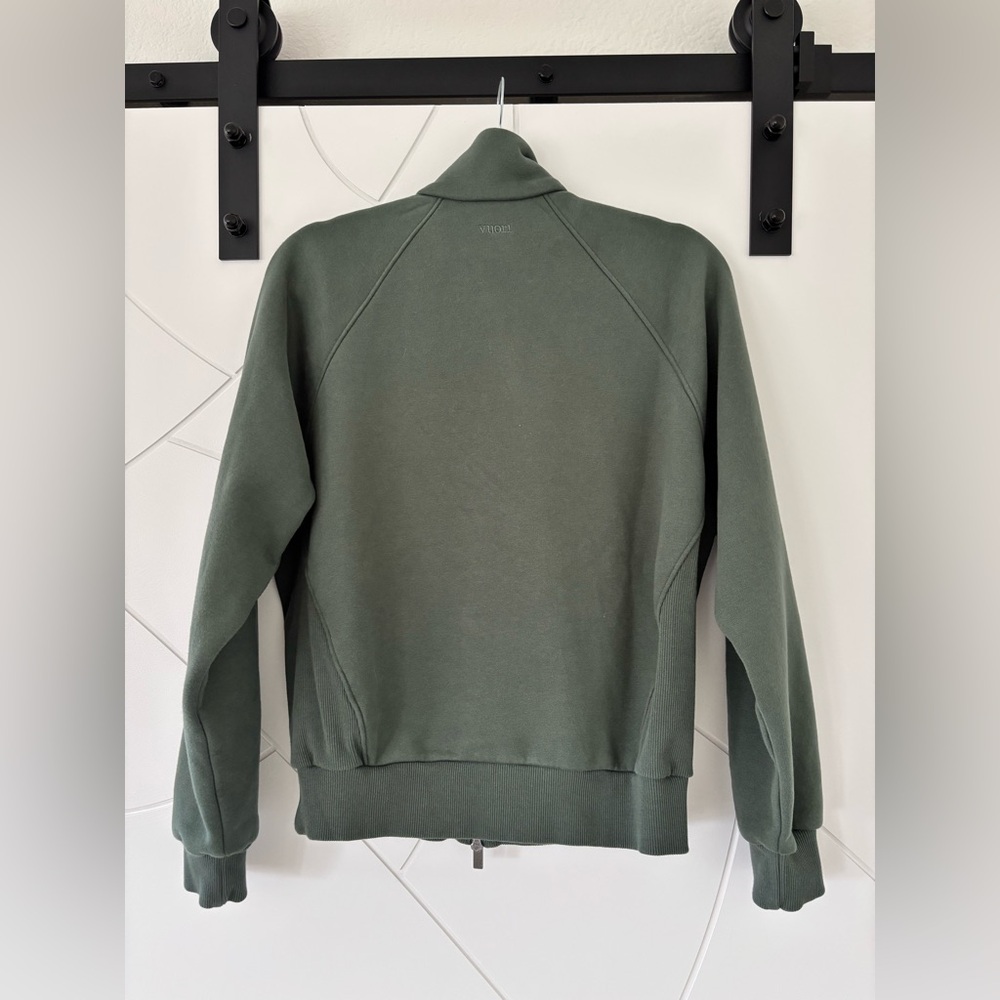 Vuori Restore Double Zip Sweatshirt Agate Green Sz: XSmall - Picture 4 of 7
